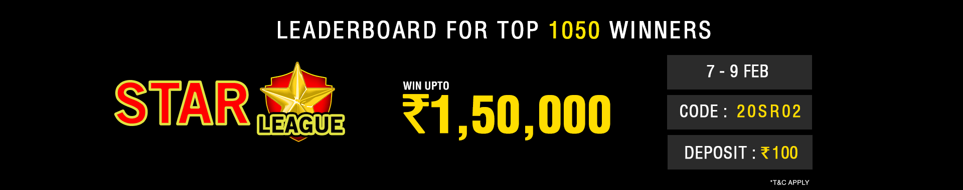 Star League Leaderboard Contest