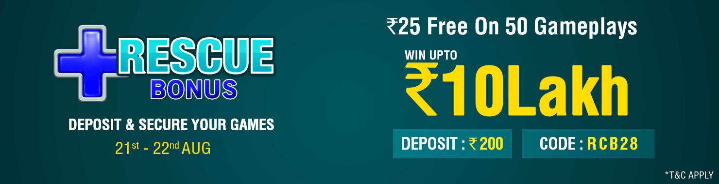 Rescue Bonus Deposit Cashback Contest