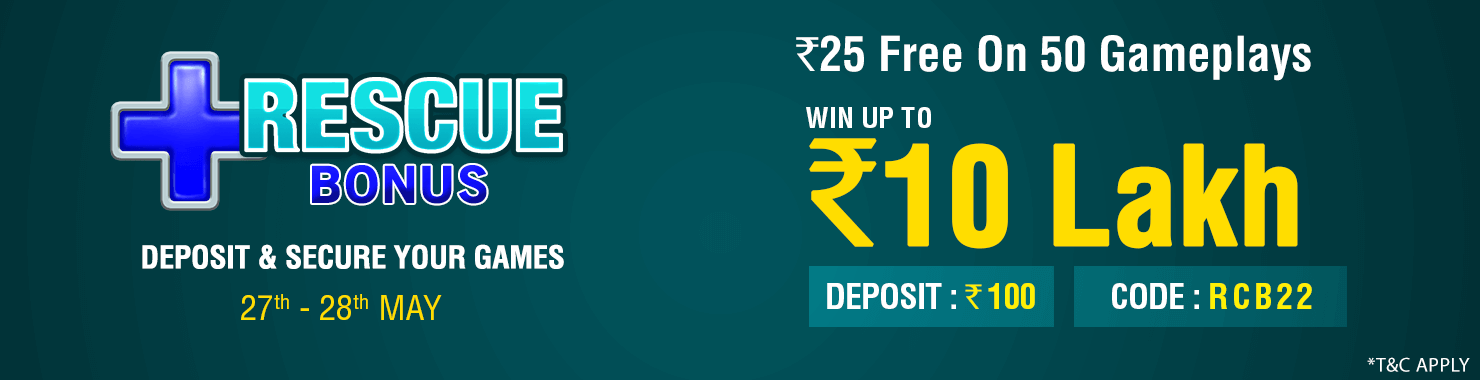 Rescue Bonus Deposit Cashback Contest
