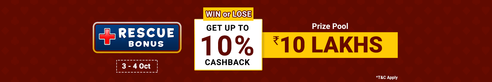 Rescue Bonus Deposit Cashback Contest