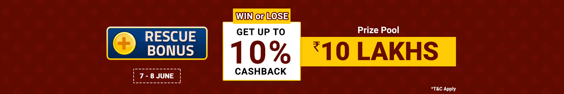 Rescue Bonus Deposit Cashback Contest