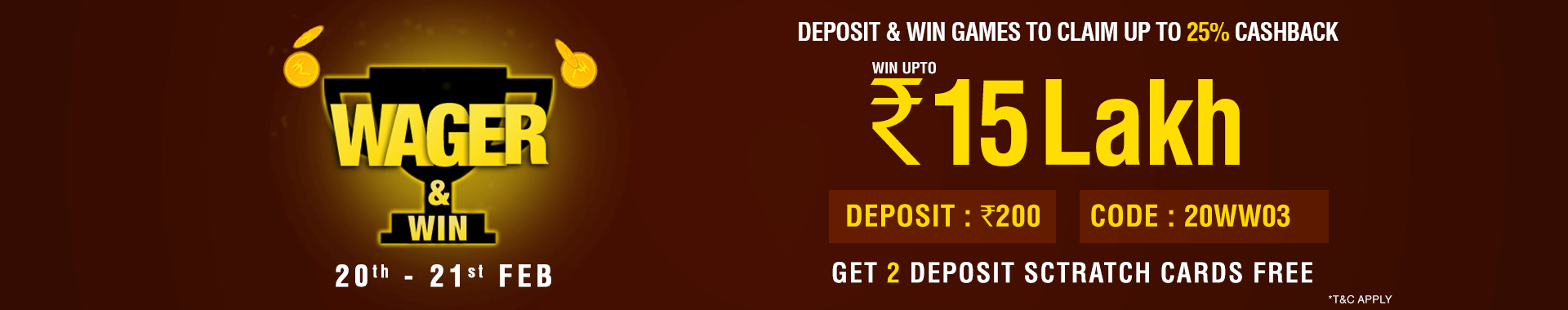 Wager and Win Contest